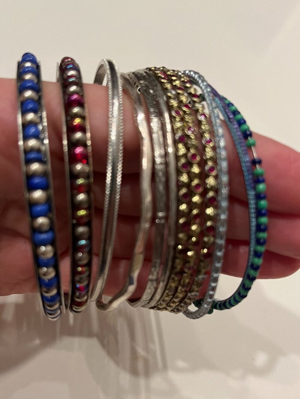 Bangle Bracelets (Set of 12‎ - Mixed Designs)